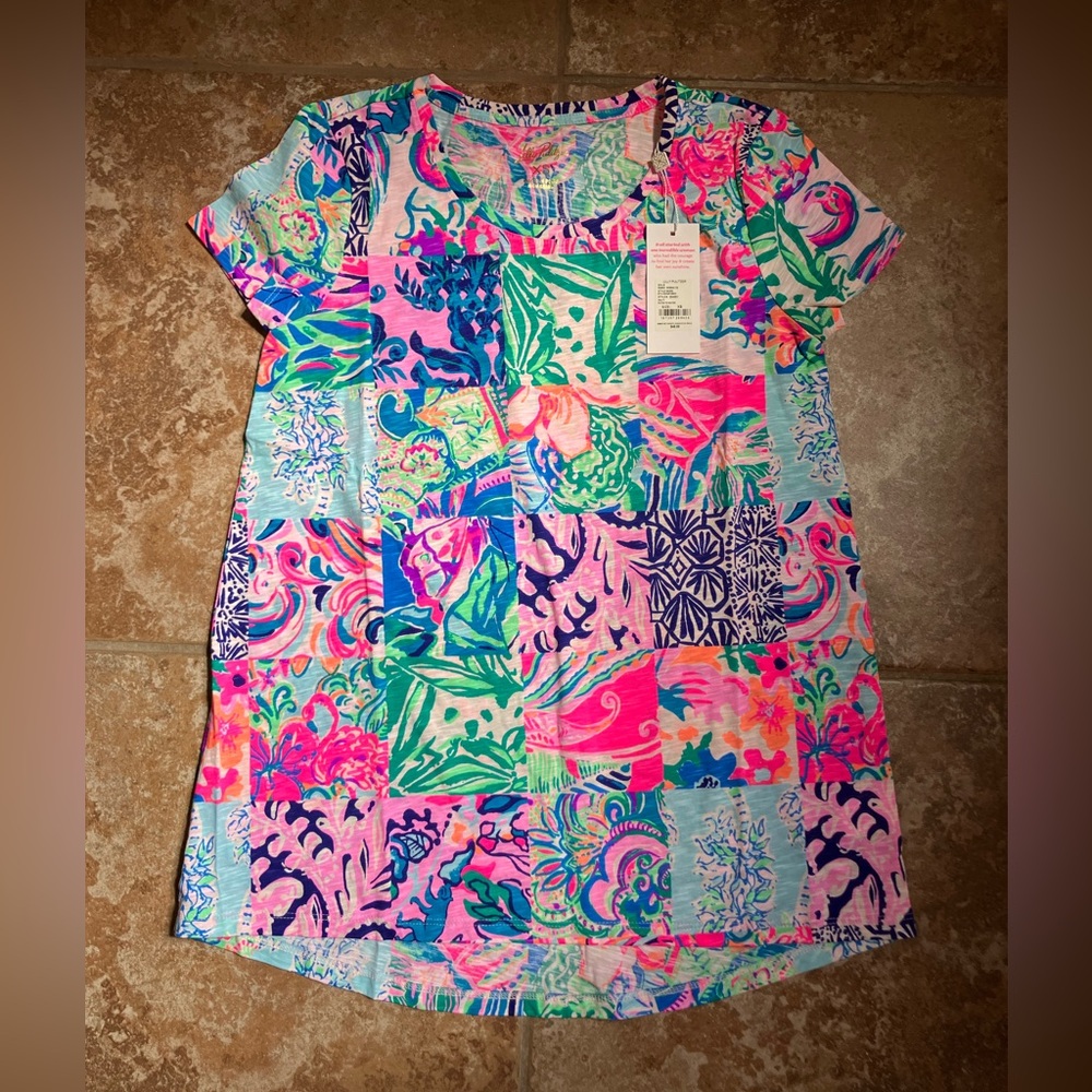 Lilly Pulitzer Etta scoop neck top. Brand new with tags. Size XS